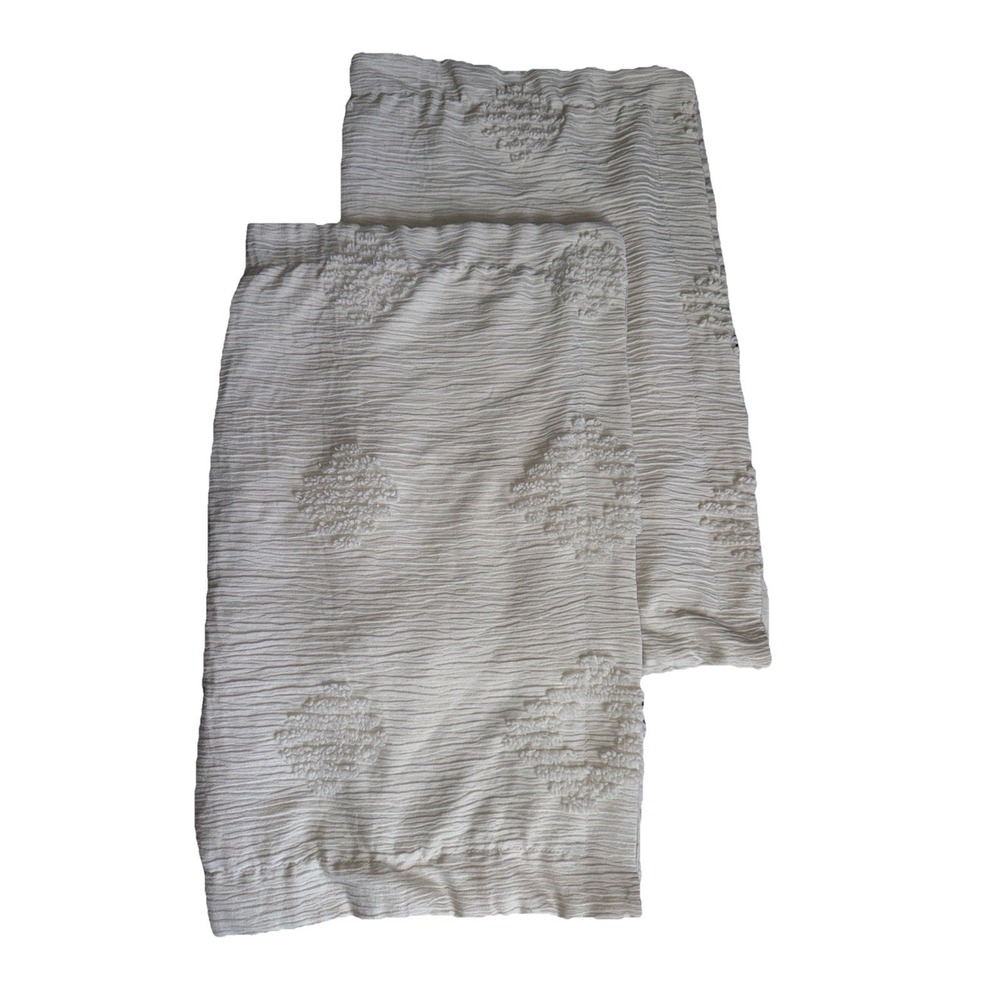 Bedsure Boho Tufted Shabby Chic Taupe Standard‎ Pillow Shams 28"x24"